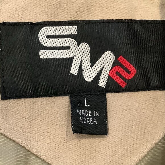 Vintage SM2 Tan Coat With Embroidery Sleeves And Bottom Lined Sz Large Y2K 90s - Picture 12 of 15